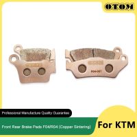 OTOM Motorcycle Front F04 Rear R04 Brake Shoes Copper Base Sintering Pads Disks For KTM SXF XCF XCW EXC MXC HUSQVARNA FC FE TC