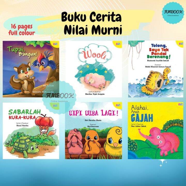 [FUNBOOK] Buku Cerita Pendek Kanak-kanak Nilai Moral Prima Kids | Lazada