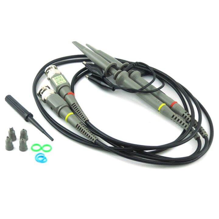 2Pcs Oscilloscope Probe P6100 100MHz 1X 10X Alligator Clip Test Low ...