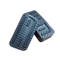 For Hond Fit 2021 Car Fuel Foot Pedal Brake Accelerator Pedal Cover Carbon Fiber Pattern Auto Clutch Pedal Pedal Accessories