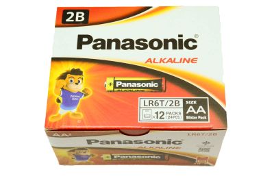 ถ่านไฟฉายPanasonicอัลคาไลน์-AA(กล่อง24ก้อนลัง12กล่อง)(ไม่รับคืน)