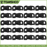 Topp Cycling 20 PCS Contoured Side Release Buckles For Paracord Bracelet Pet Collar Backpack