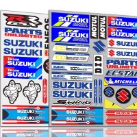 เหมาะสำหรับ Suzuki สติกเกอร์สะท้อนแสงสำหรับรถจักรยานยนต์กันน้ำสติ๊กเกอร์กันแดดรถยนต์ไฟฟ้าตกแต่งส่วนบุคคล