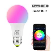 หลอดไฟหลอดไฟมหัศจรรย์ Rgb ไฟ Wifi อัจฉริยะ4.5W/7W ใช้ได้กับ Alexa และ Google Assistant