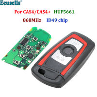 Oibwye Keyless 3ปุ่มกุญแจรีโมท HUF5661 FSK 868MHz สำหรับ BMW 5 7 F ชุด F30 F25 F20 2009-2016 X5 X6 740 CAS4 CAS4 750 + สีแดง