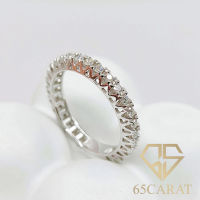 65Carat - แหวนเพชรแท้ แหวนแถวรอบนิ้ว Eternity ring เพชรเบลเยี่ยมคัท 0.49 กะรัต