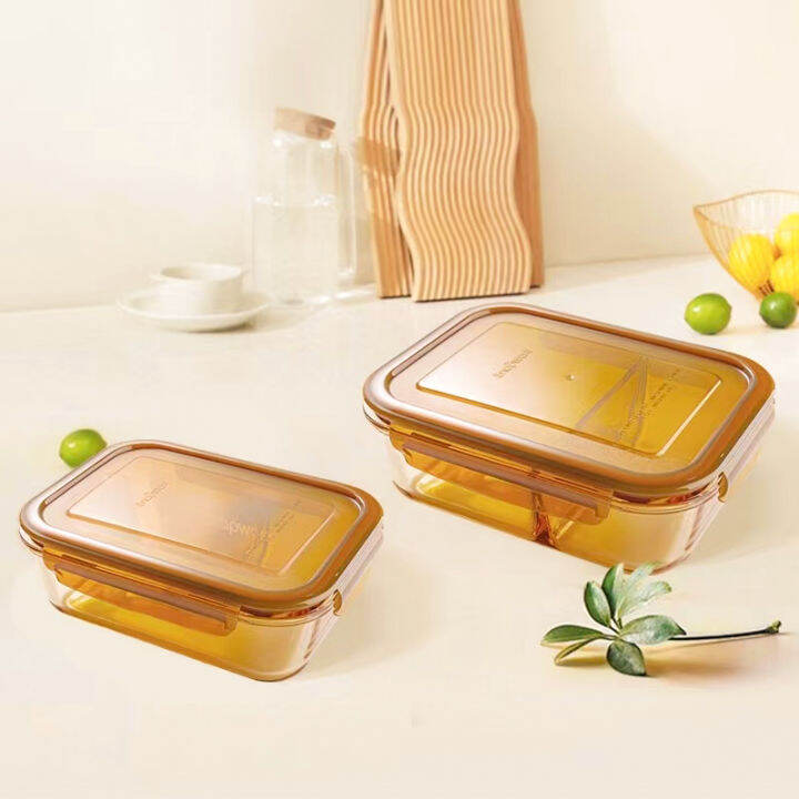 Borosilicate Glass Casserole Dish with Divider - Pack of 2