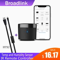 Broadlink Rm4mini/RM4C นาที Wifi IR กล่องรับสัญญาณทีวีเครื่องปรับอากาศควบคุมระยะไกลสำหรับเซ็นเซอร์วัดอุณหภูมิความชื้น HTS2 Alexa