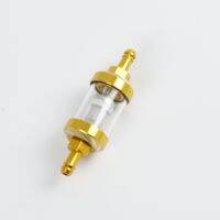 ◐♧ On sale 8mm/0.31 CNC Aluminum Alloy Glass Motorcycle Gas Fuel Gasoline Oil Filter Moto Accessories for ATV Dirt Pit Bike Motocr