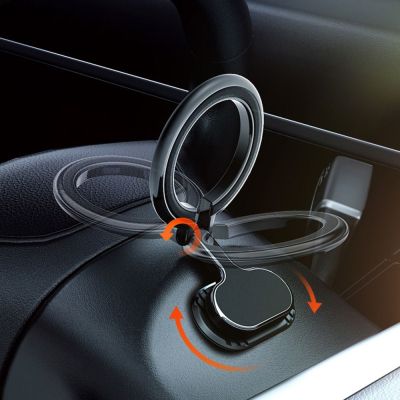 Circtbv สำหรับ MagSafe ขาตั้งแท่นยึดอุปกรณ์ในรถพับได้ที่วางโทรศัพท์ในรถที่วางโทรศัพท์การหมุน