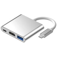 3 In 1 Multiport Adapter USB Type C Hub เป็นตัวแปลง USB 3.1ที่รองรับ HDMI