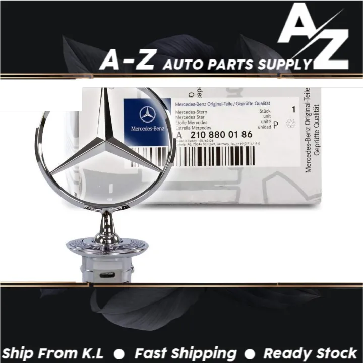 【MALAYSIA】Chrome 3D Zinc Alloy Car Front Cover Logo Mercedes Benz W204 ...