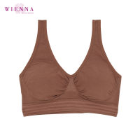 Wienna DB35102 ชุดชั้นใน เสื้อใน เวียนนา เสื้อชั้นใน Skinovation สวมหัว ไร้โครง ไซซ์ M,L,XL(E) สีเนื้อ , น้ำตาล