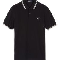 FP หูข้าวสาลี FRED PERRY ปกปักลายคลาสสิกเทรนด์สลิมแขนสั้นเสื้อยืดผู้ชายผ้าฝ้ายแท้ Paul เสื้อโปโล