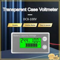 QUABOG จอ LCD แสดงผล ตัวแสดงความจุแบตเตอรี่ DC8-100V ลิเธียม LiFePO4เซลล์ตะกั่วกรด มิเตอร์ไฟฟ้ามิเตอร์ ที่มีคุณภาพสูง มืออาชีพอย่างมืออาชีพ เครื่องวัดแรงดันไฟฟ้า