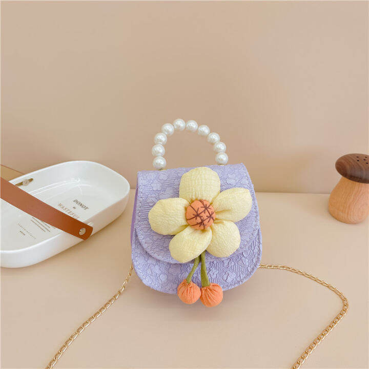 2023-childrens-handbags-girls-sunflower-handbags-cute-kids-shoulder-bags-2023-childrens-handbags-small-crossbody-bags-for-kids-pearl-chain-handbags-for-girls-outdoor-kids-handbags-colorful-childrens-s