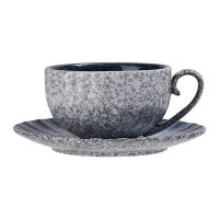 Genuine Original High-end Japanese retro ceramic latte art coffee cup 200ml with tray a complete set of afternoon tea coffee cup and saucer set