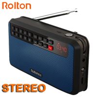 RoltonT60 MP3 Stereo Player Mini Portable Audio Speakers FM Radio With LED Screen Support TF card Playing Music LED