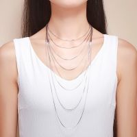 14"-32" 1mm Real 925 Sterling Silver Thin Snake Chain Necklace Women Kids Girls Children Men Jewelry Italy Colier Kolye Ketting