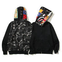 Bape พรางส่องสว่างเย็บเสื้อ WGM หมวกคู่เย็บปักถักร้อย Hoody