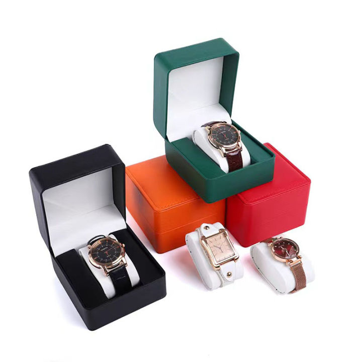 พร้อมส่ง-กล่องนาฬิกา-กล่องใส่นาฬิกา-watch-box-กล่องเก็บนาฬิกาข้อมือ-กล่องหนังนาฬิกา-leather-watch-box