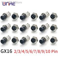 【YF】 1set GX16 2/3/4/5/6/7/8/9/10 Pins Male   Female 16mm Circular Aviation Socket Plug Wire Panel Connector