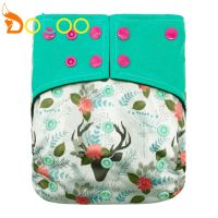 Dotoo Elk Antlers Washable Reusable Cloth Diaper Adjustable Bamboo Charcoal For 3-15KG Baby Diaper Cloth Diapers