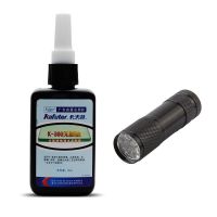 【CW】 50ml Kafuter UV Glue Curing Adhesive K-300 Transparent and Glass with Flashlight