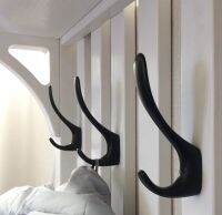 SARIHOSY ตะขอติดผนัง Matte สีดำเสื้อผ้า Hooks ผ้าเช็ดตัวห้องน้ำ Hook Coat Rack สำหรับห้องน้ำห้องครัวมัลติฟังก์ชั่นอุปกรณ์เสริม-Wefdger