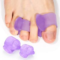 ▩☒☼ 4pc Bunions Thumb Valgus Correction Pad Silicone Toe Separator Finger Toe Orthopedic Protection Adjuster Foot Care Pedicure Tool