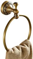 Brass Round Wall-Mounted Towel Ring Holder Hanger Bathroom Clothes Holder Bathroom Supporter Hardware Accessories