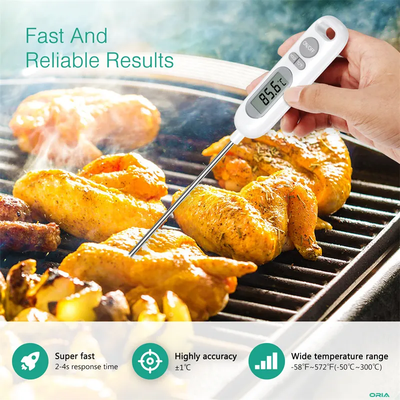 1pc Highly Accurate Kitchen Meat Thermometer with Probe - Perfect