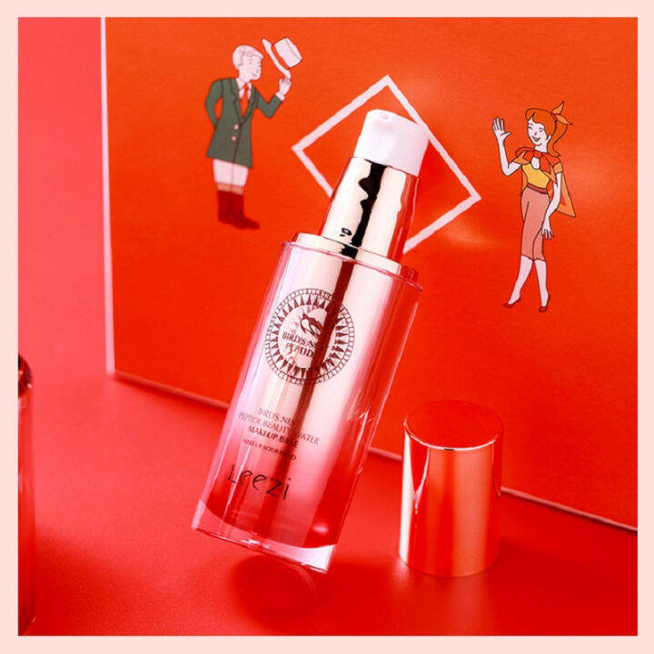leezi-liz-bird-s-nest-peptide-repairing-makeup-foundation-liquid-moisturizing-concealer-oil-control-กันน้ำเหงื่อเครื่องสำอาง30ml