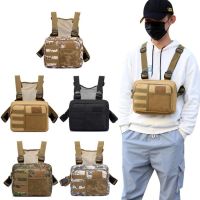 Mode Shop Men Fashion Chest Bag Sports Running Vest Bag Camouflage Functional Backpack Trend Casual Vest Chest Hanging Camouflage Bag