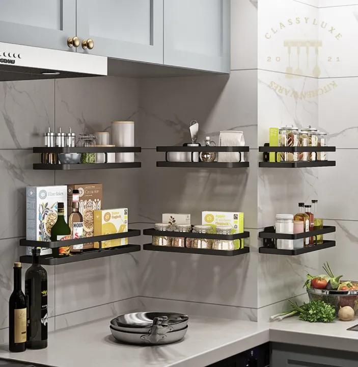 Classy Luxe Kitchen Rack Stainless Steel Shelf Wall Mounted Perforated Free Seasoning Storage Bathroom Toilet Multipurpose Lazada Ph - Wall Mounted Stainless Steel Kitchen Rack Shelf Classy Luxe Kitchen Rack Stainless Steel Shelf Wall Mounted Perforated Free Seasoning Storage Bathroom Toilet Multipurpose Lazada Ph - Wall Mounted Stainless Steel Kitchen Rack Shelf