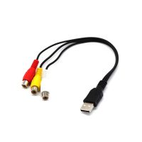 【❉HOT SALE❉】 d7zaa4b 1.5M 5ฟุต Usb ชาย A ถึง3 Rca Av A/V Tv สายอะแดปเตอร์เคเบิลยูเอสบีไปยัง3rca Kabel Audio Video สำหรับชุด-กล่องทีวีคอนโซลเกม