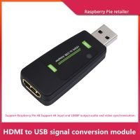 Raspberry Pie USB Capture Card Raspberry Pi 4B/3B+ HDMI TO USB HD Video Capture Card Adapters Cables