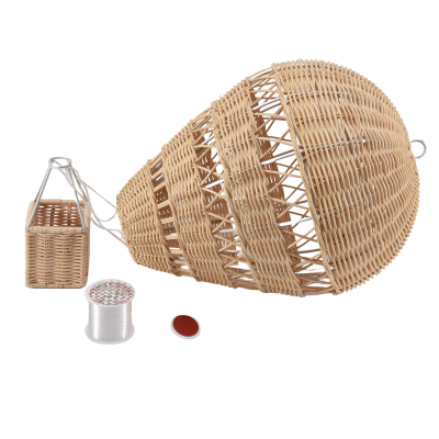 Hand-Woven Rattan Hot Air Balloon Childrens Room Wall Decoration Bohemian Nursery Decoration Photo Props