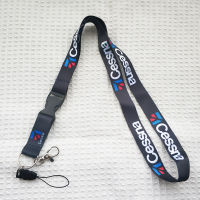 1ชิ้นสีดำ Cessna lanyards สายคล้องคอสำหรับสายคล้องศัพท์ chaveiro พวงกุญแจ llavero เชือกเส้นเล็กสำหรับ ID ผู้ถือบัตรแฟชั่นสายคล้องคอ