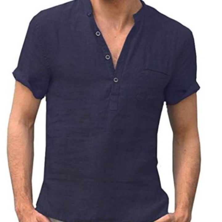เสื้อยืดแขนสั้นผู้ชาย-ใหม่ฤดูร้อน2022เสื้อยืดลำลองผู้ชายนำผ้าฝ้ายและผ้าลินิน-s-3xl-เสื้อเชิ้ตโปโลระบายอากาศ