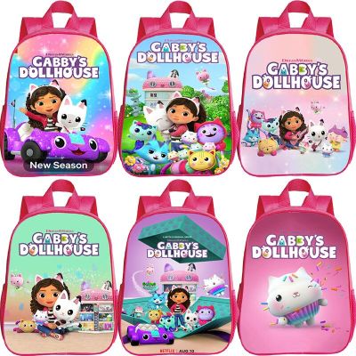 Cute Gabby Cats Schoolbag Gabbys Dollhouse Backpack Kids Kindergarten Backpacks Children Cartoon Bookbag Baby Girls Bags Mochila