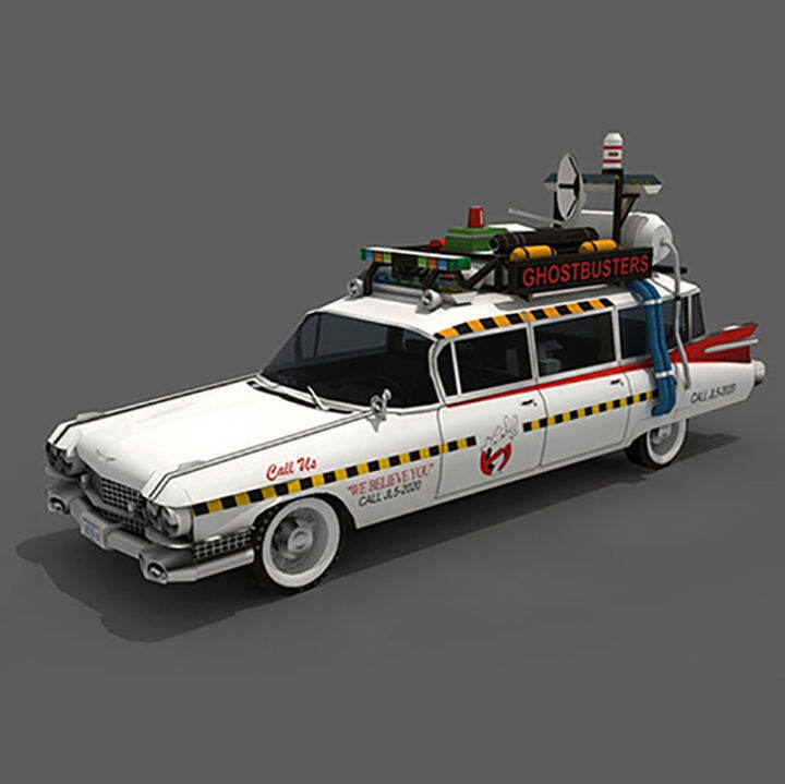 wxgr-ghostbusters-ecto-1a-hot-wheels-car-model-car-cadillac-3d-paper-model-kit