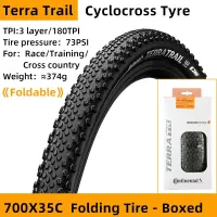 Continental Terra Trail Tubeless Foldable Bicycle Tyre Mountain Bike 700x35C 40C Puncture Protection Tire Off-road Gravel Tyres