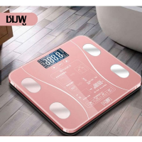 Digital Bathroom Scale เครื่องชั่งน้ำหนักดิจิตอล มาตรฐาน เครื่องชั่งน้ำหนักดิจิตอล ดัชนีมวลกาย วิเคราะห์ไขมัน ภาษาอังกฤษ อัจฉริยะ รุ่นใหม่ วัดได้มากถึง 10 รายการ รุ่น0.1-180KG เครื่องชั่งน้ำหนักคน Scale for Body Weight