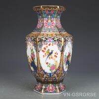 【hot】❈ Jingdezhen Vase Porch Ornaments Antique Official Enamel Collection