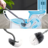 Bathroom Wall hanging S-type Toilet Curve Brush Bent Head Corner Gap Brush Soft Hair Household Items Cleaning  Tools Accessories Showerheads