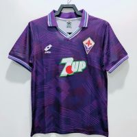 เสื้อกีฬาแขนสั้น ลายทีมชาติฟุตบอล Florence 92 93 Florence Home Retro Jersey S-XXL ชุดเหย้า AAA คุณภาพสูง