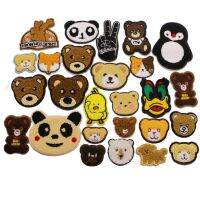 【CW】1 PCS Cute Cartoon Animal Bear Rabbit Panda Snowman Dog Patch Babys Clothes Patch Backpack Decoration Small Decal Kitten