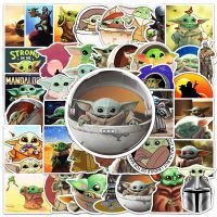 【LZ】❁  Disney-Star Wars Baby Yoda Adesivo Impermeável Decalque bonito dos desenhos animados DIY Laptop Scrapbook Etiqueta de bagagem do telefone Brinquedo do miúdo 10 pcs 30 pcs 50pcs