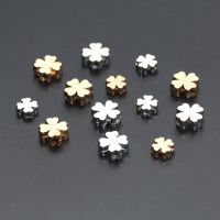 50-100pcs/Lot CCB Flower Beads Gold Color Silver Color Loose Spacer Beads For Jewelry Making DIY Bracelet Necklace Accessories
